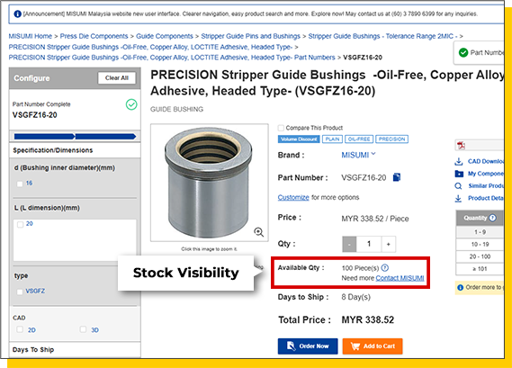 Stock Visibility